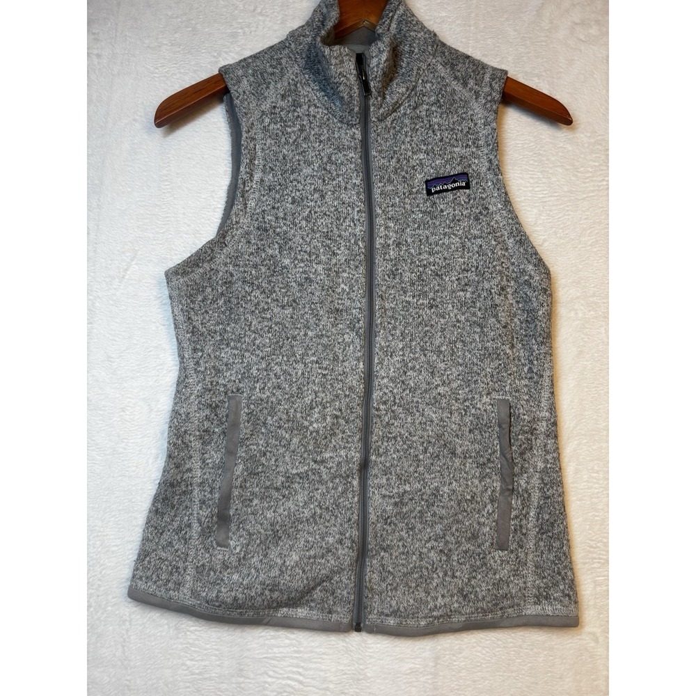 Womens Patagonia Better Sweater XS Full Zip Vest Jacket Coat Gray Fleece
